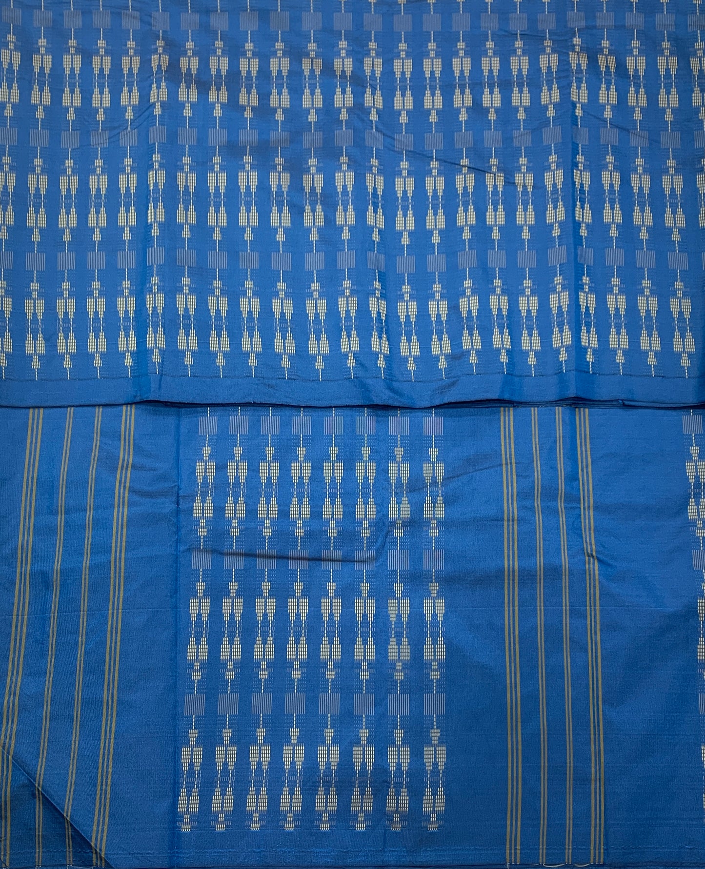 Arani Silk Saree Blue Colour Self Border