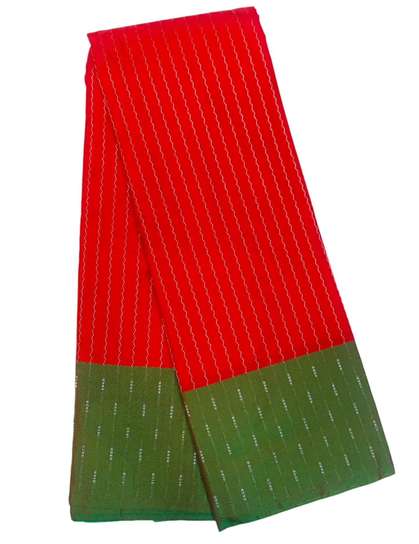 Arani Silk Saree Red Colour with Green Border