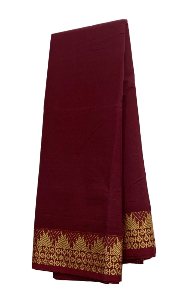 Chettinad Cotton Saree Maroon