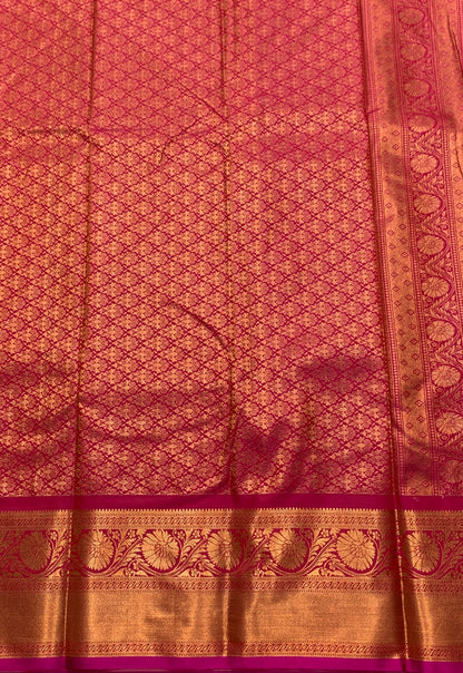 Soft Silk Casual Saree Light Green Colour with Copper Zari Work Border