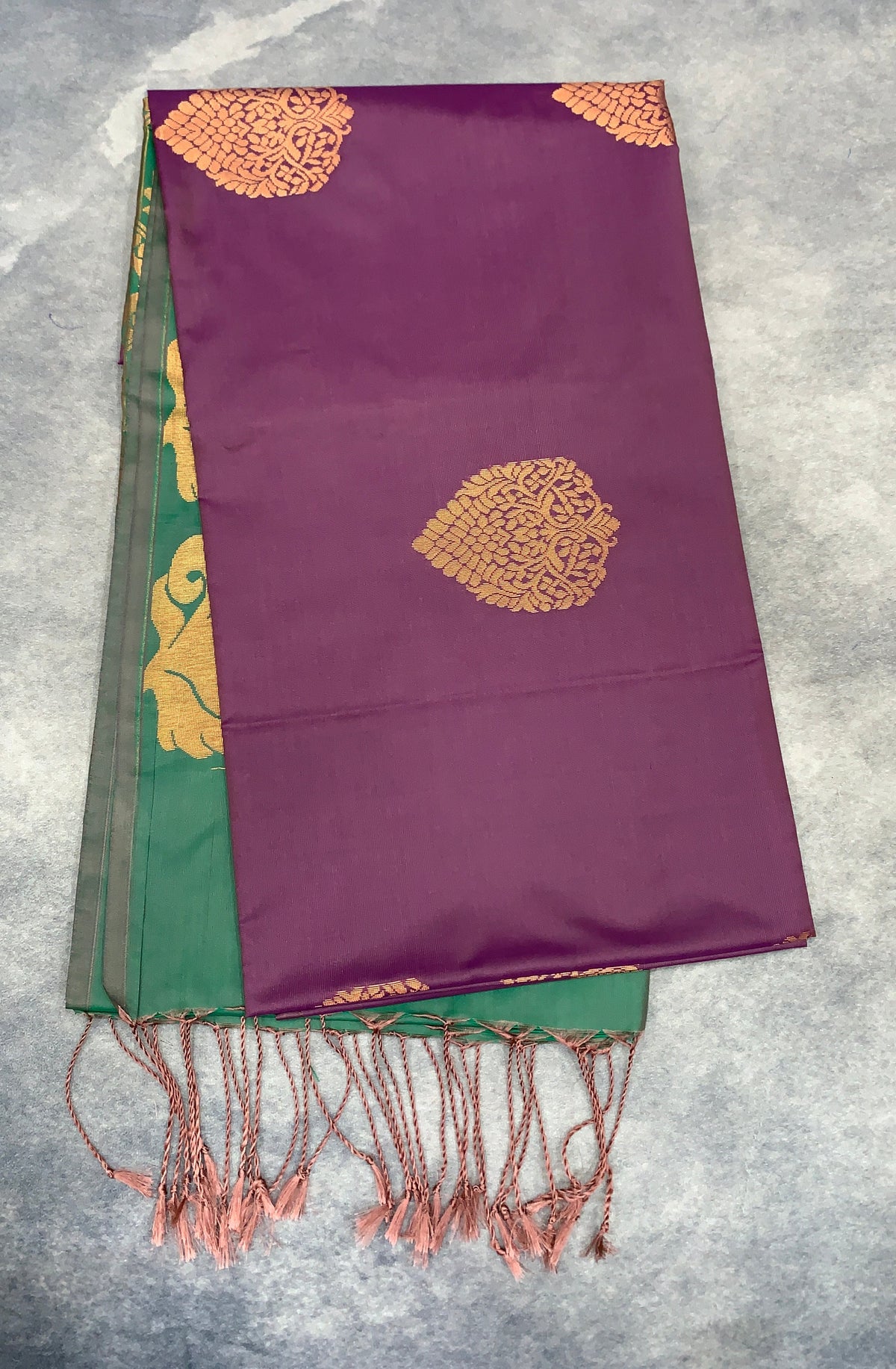 Art Silk Saree Magenta Colour with Borderless