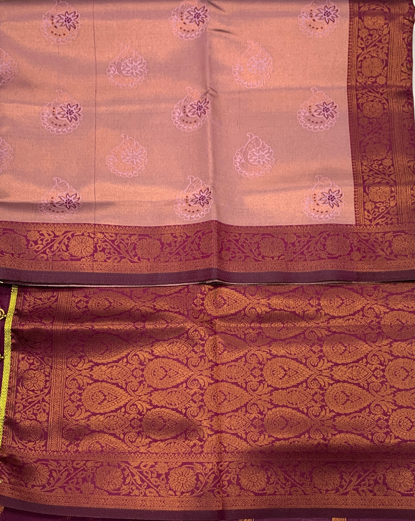 Art Silk Saree Baby Pink Colour with Pink Border