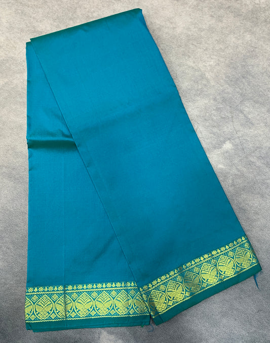 Rama Blue Colour Half Saree Shawl