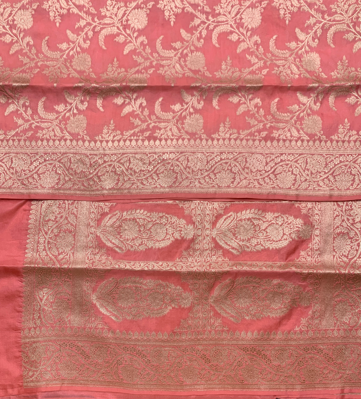Pure Banaras Silk Saree Pastel Pink Colour with Self Colour Banarasi Border