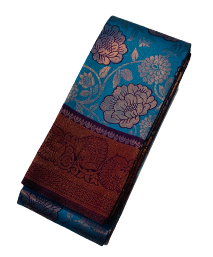 Art Silk Saree Sky Blue shade