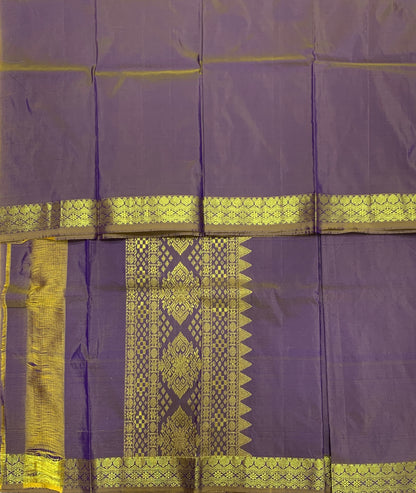 Lavender Colour Half Saree Shawl