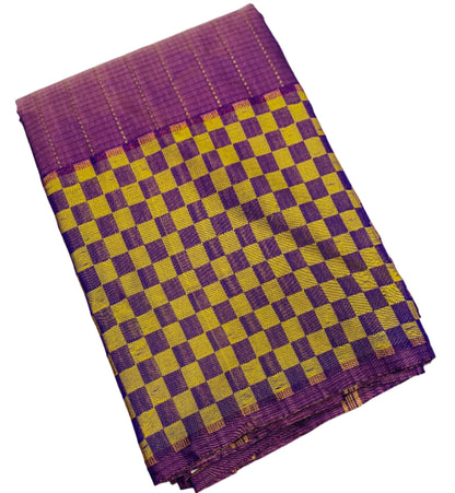 Arani Silk Saree Violet Colour Self Border