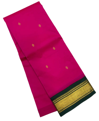 Pure Kanchipuram Silk Pink Colour