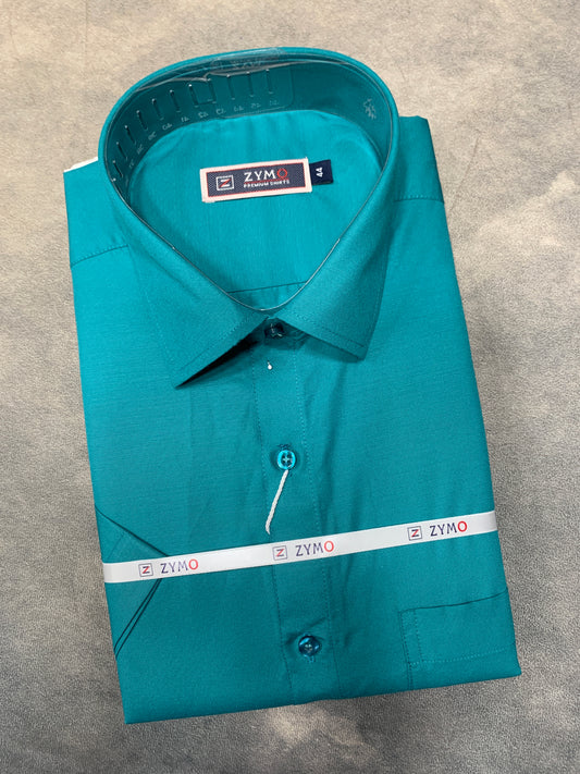 Half Sleeve Rama Green Colour Shirt