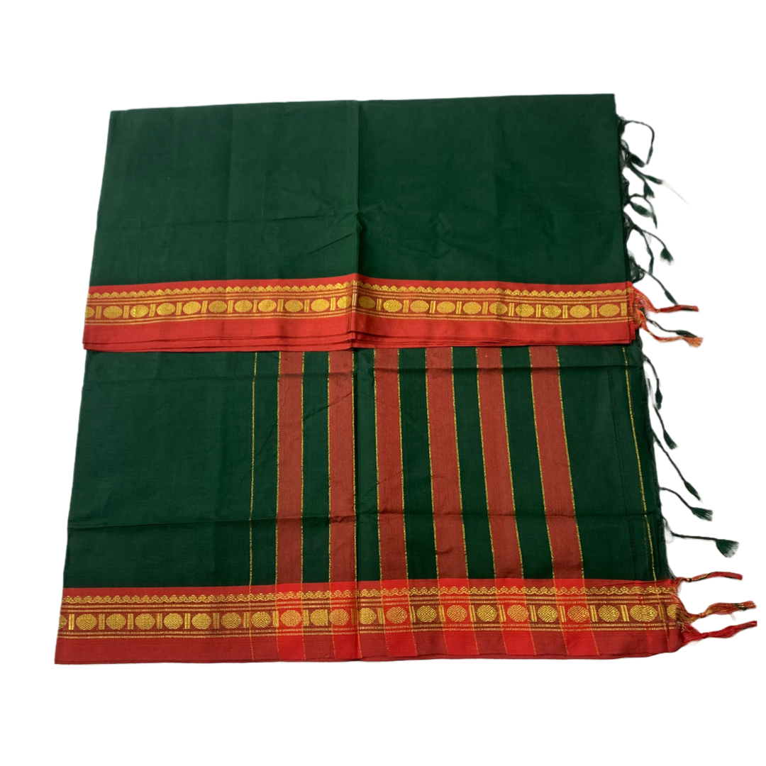 Chettinad Cotton Saree Green