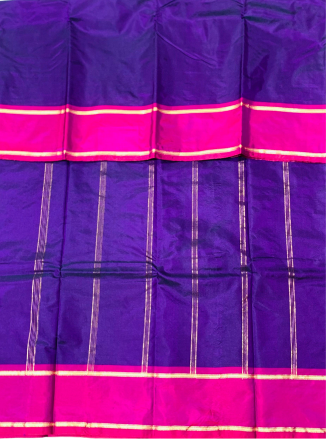 Arani Silk Saree Dark Violet  Colour