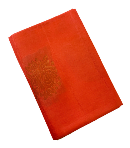 Soft Silk Saree Dark peach Colour