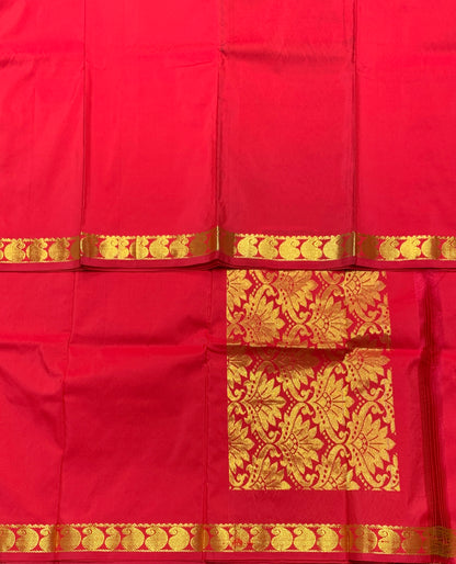 Red Colour Half Saree Shawl