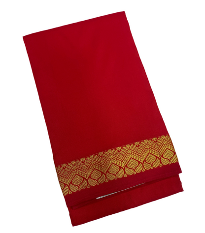 Red Colour Half Saree Shawl