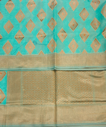 Banaras Katan Saree Sapphire Colour