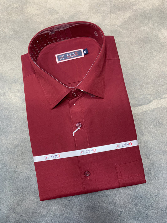 Full Sleeve Maroon Colour Shirt