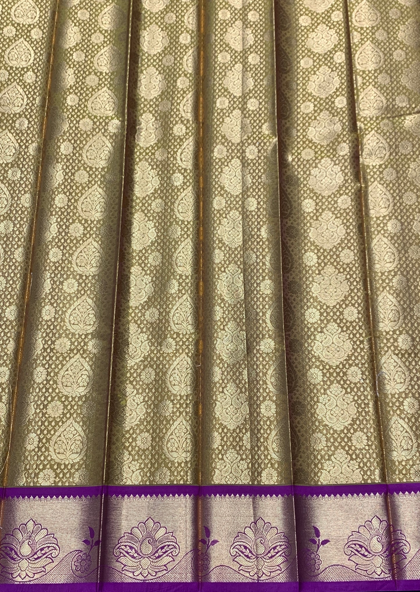 Vegan Silk Saree Golden Yellow Colour with Pink Border