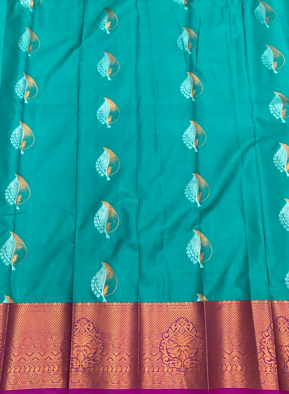 Soft Silk Casual Saree Sapphire Colour with Pink Colour Border