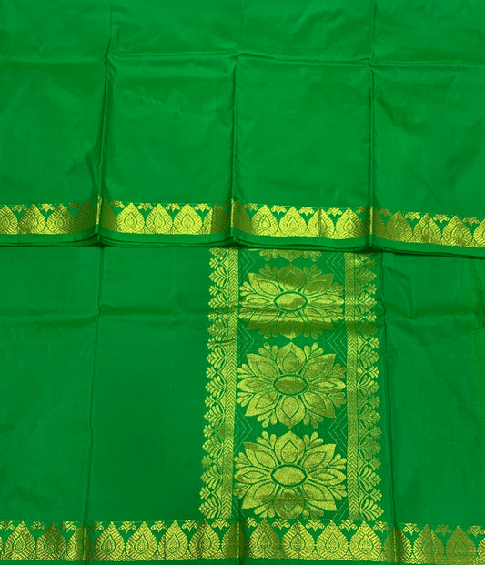 Light Green Colour Half Saree Shawl