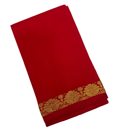 Red Colour Half Saree Shawl