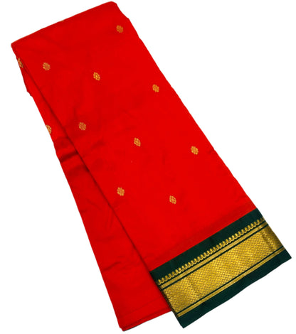 Pure Kanchipuram Silk Red Colour