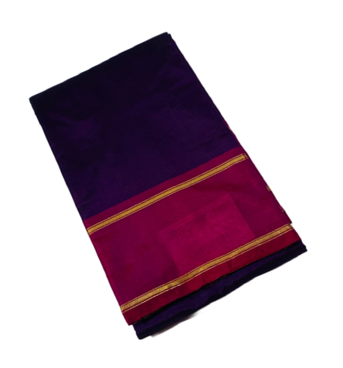 Arani Silk Saree Dark Violet  Colour