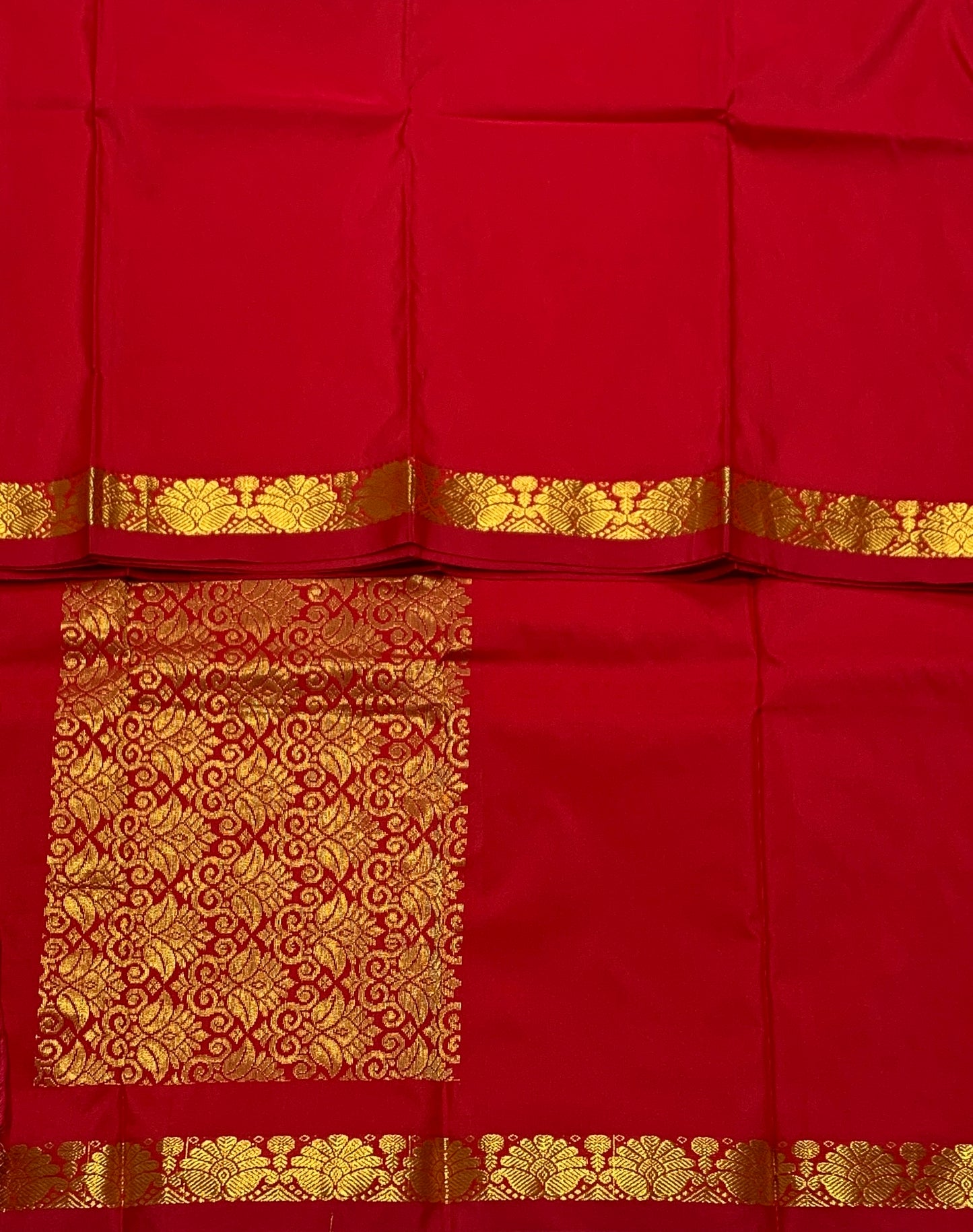 Red Colour Half Saree Shawl