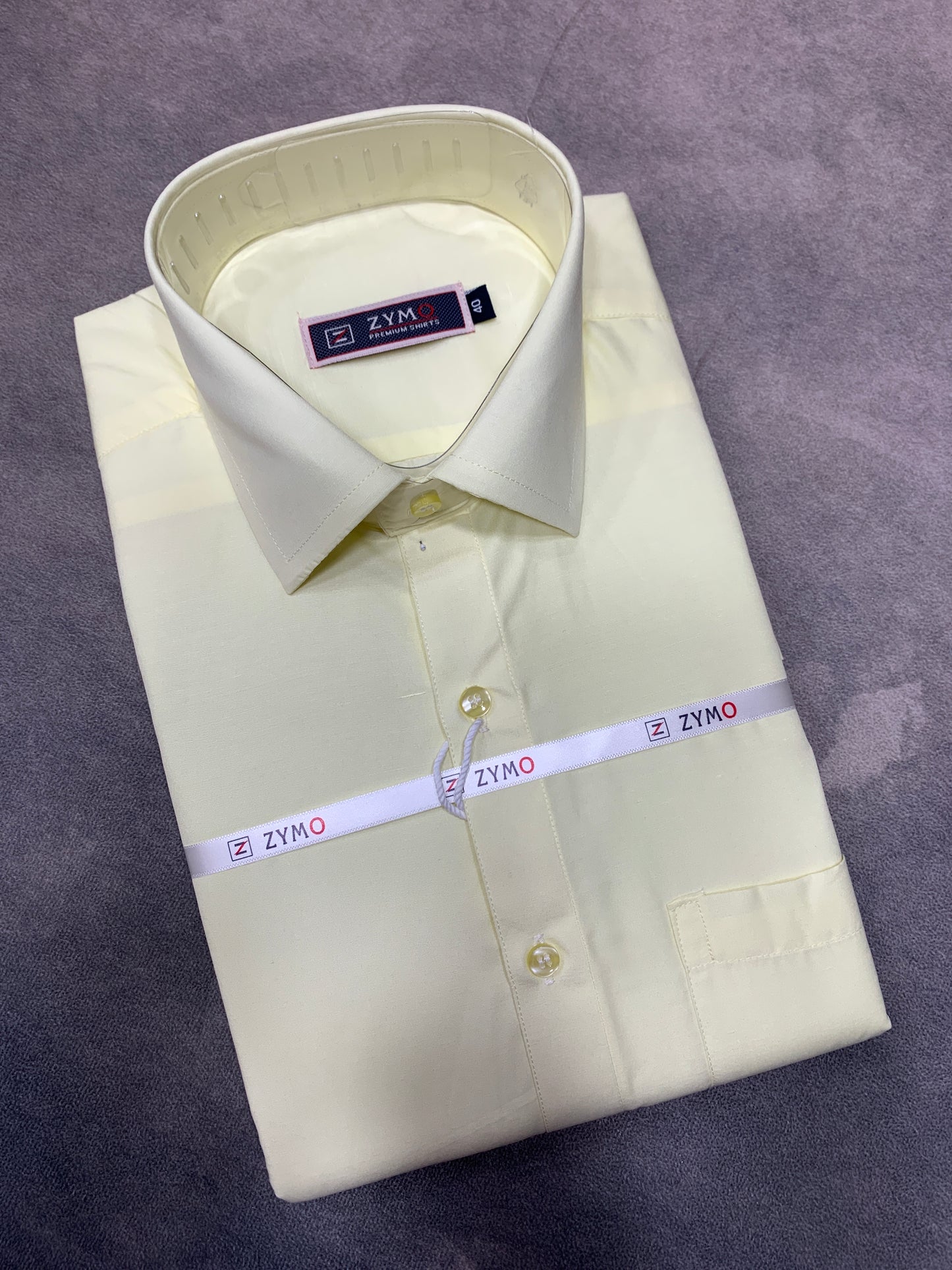 Full Sleeve Light Yellow Colour Shirt