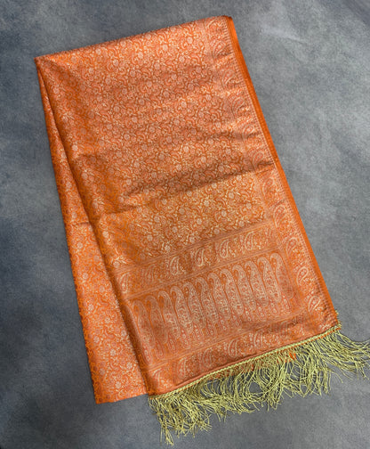 Orange Colour Facilitation Shawl Ponnadai