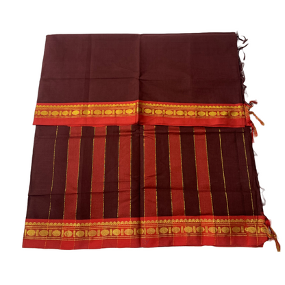 Chettinad Cotton Saree Brown