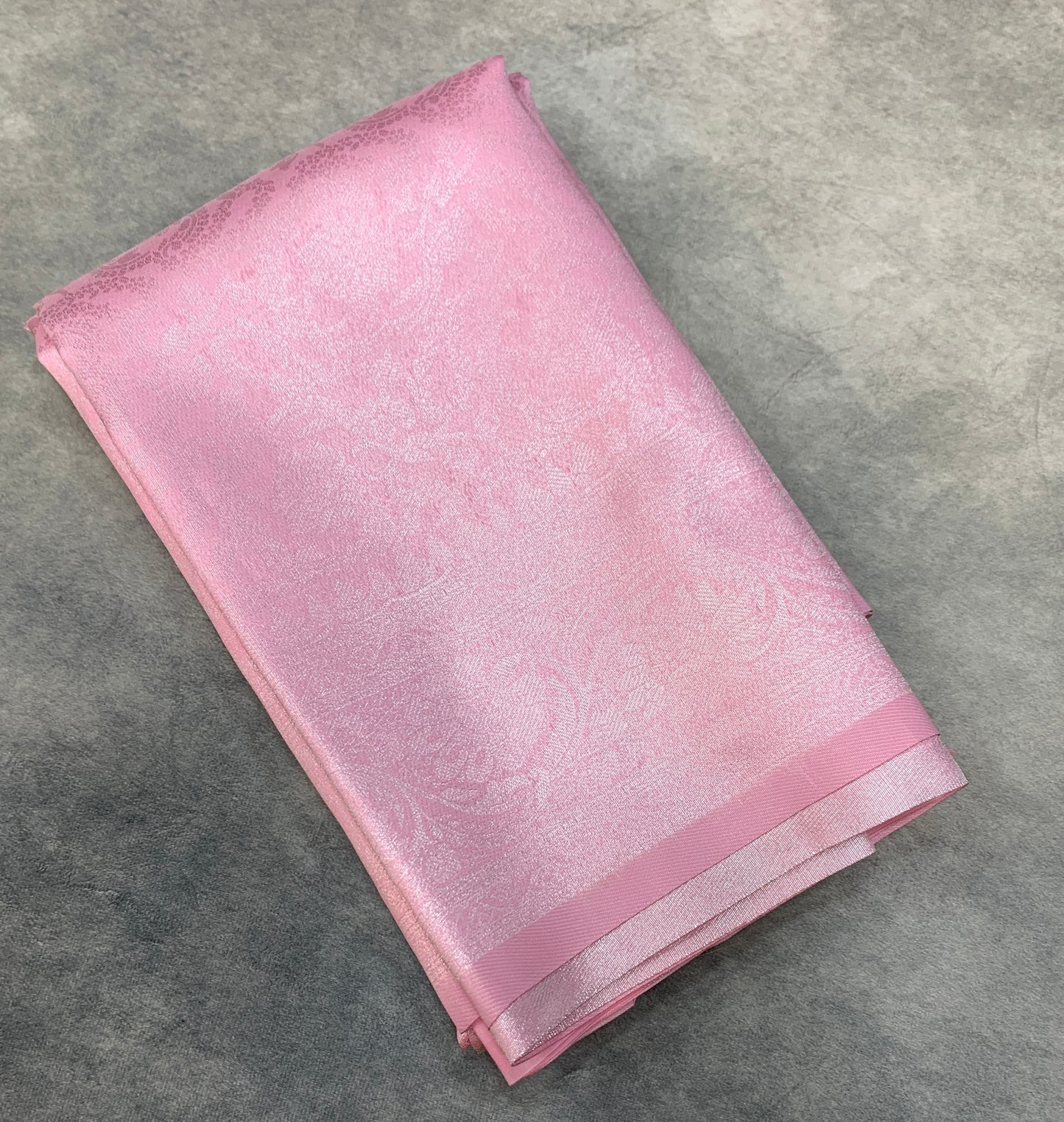 Art Silk Saree Baby Pink Colour with Self Colour Border