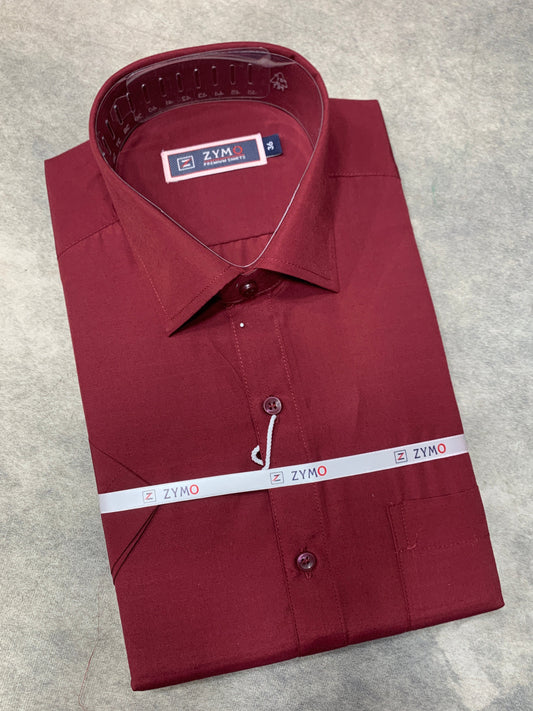 Half Sleeve Maroon Colour Shirt