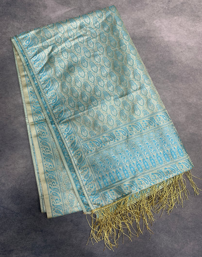 Sea Green Colour Facilitation Shawl Ponnadai