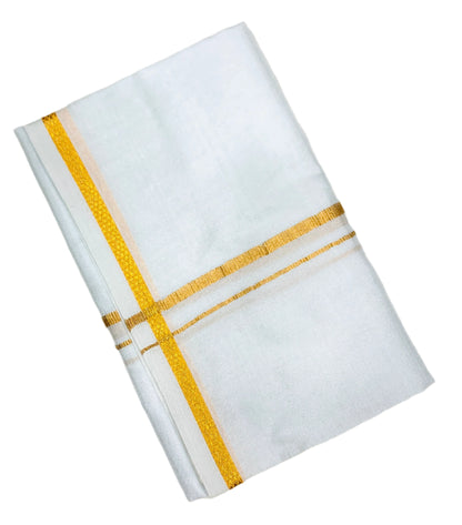 Silk Pooja Towel White Colour