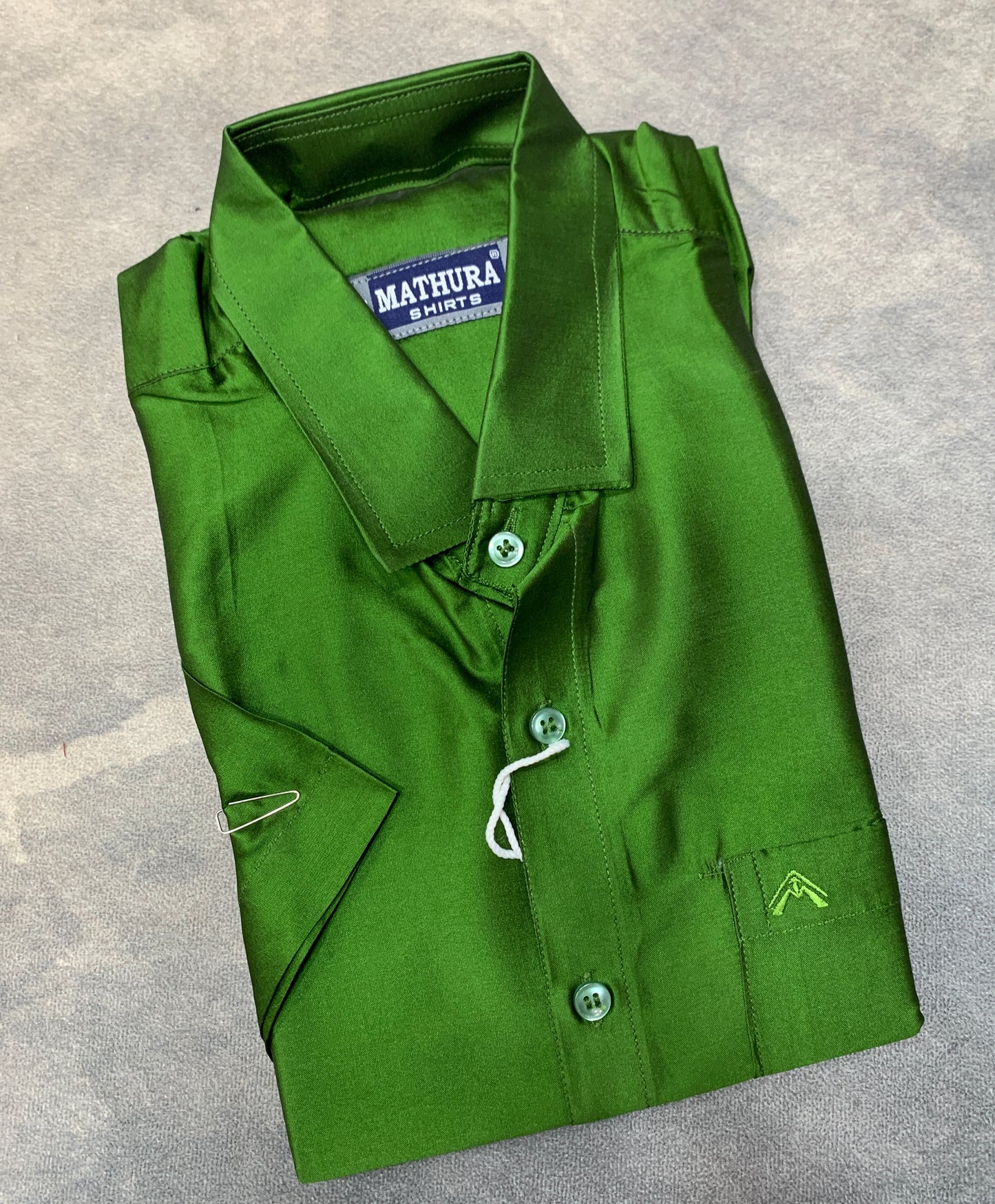 Half Sleeve Olive Green Colour Shirt