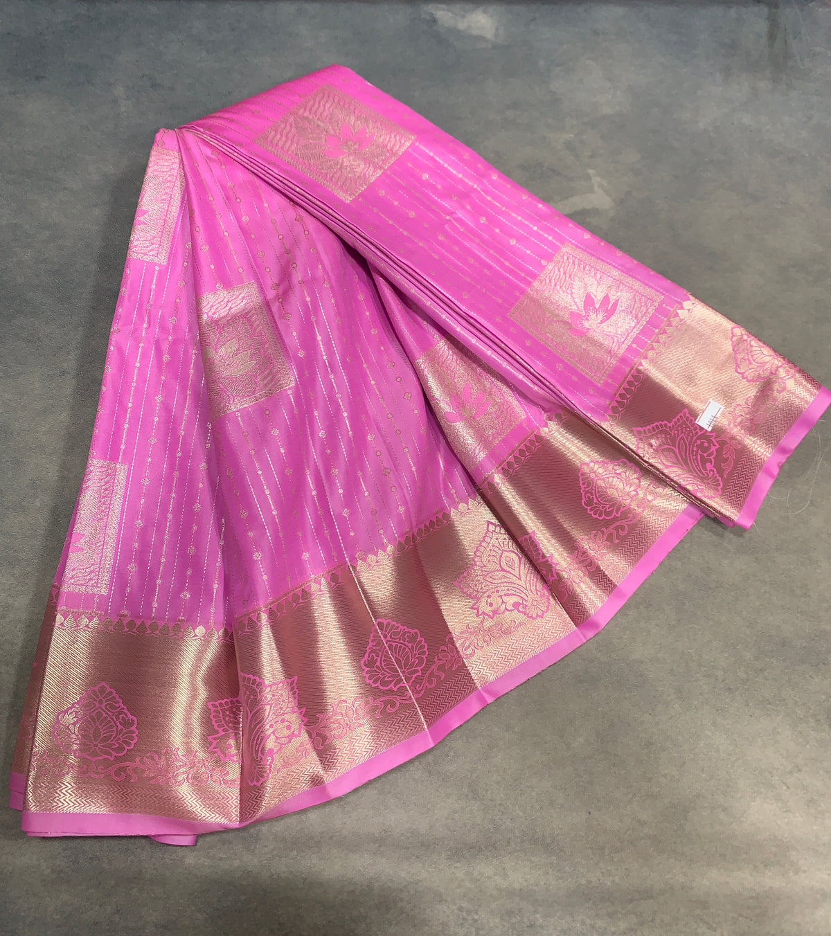 Soft Silk Casual Saree Baby Pink with Sliver Zari Border