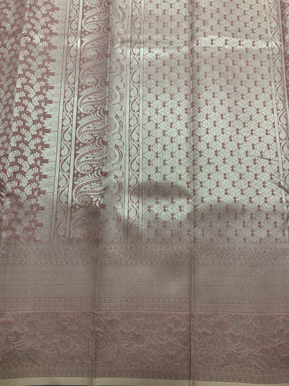 Art Silk Saree Light Brown Colour with Self Colour Border