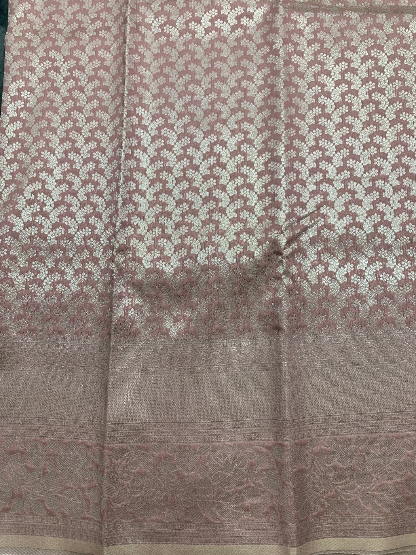 Art Silk Saree Light Brown Colour with Self Colour Border