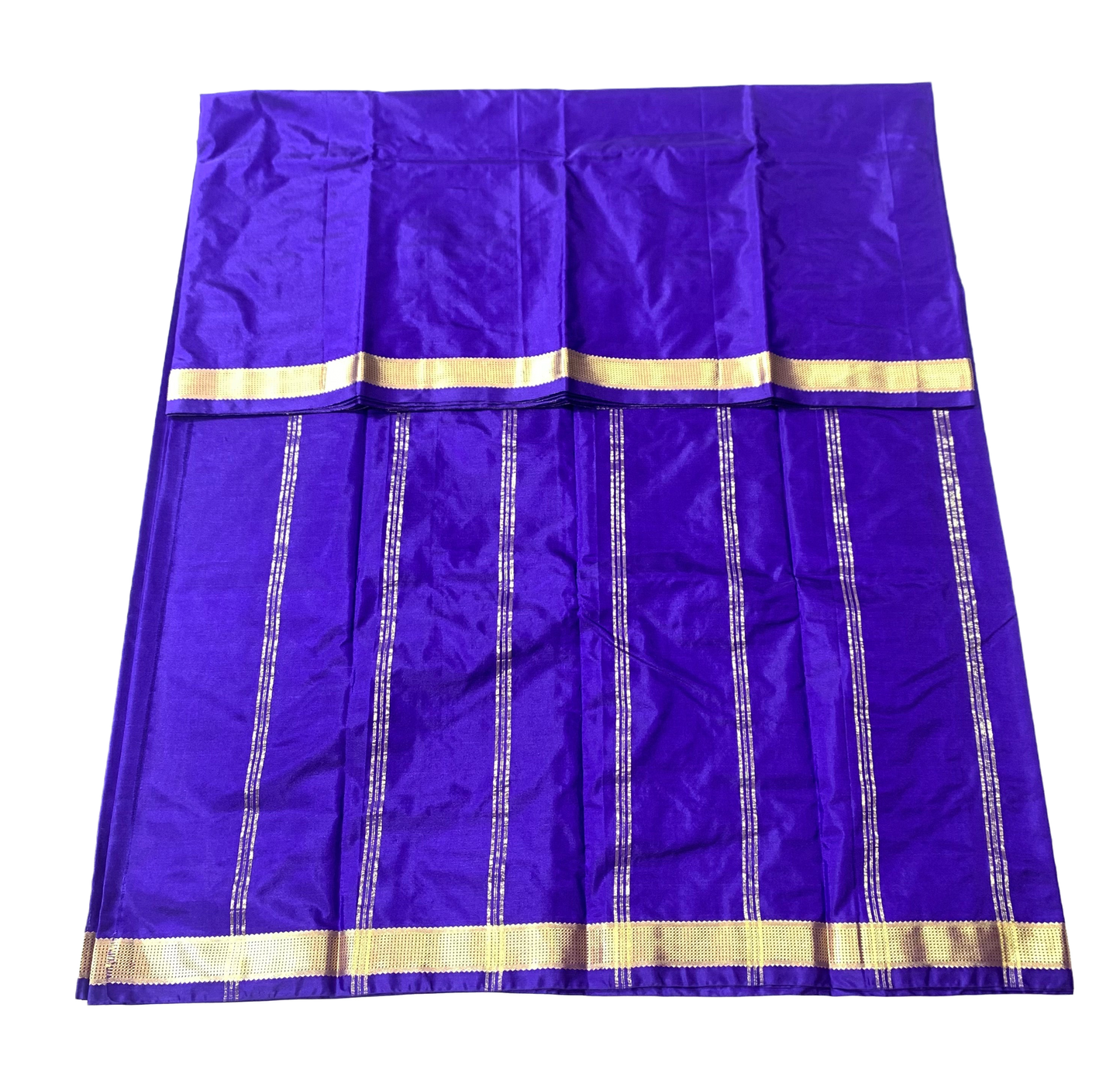 Arani Silk Saree Pepsi Blue Colour with Golden Border