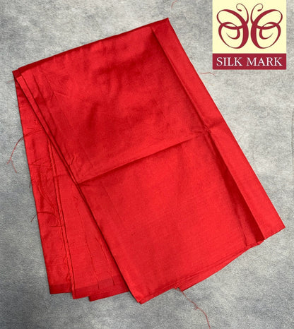 Pure Silk Shirt material Red Colour