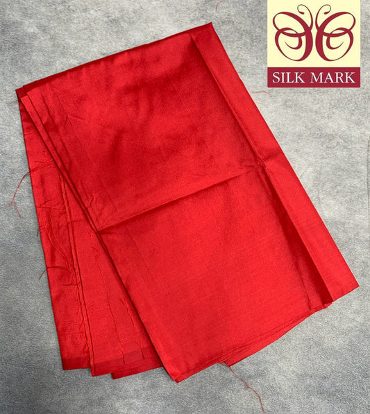 Pure Silk Shirt material Red Colour