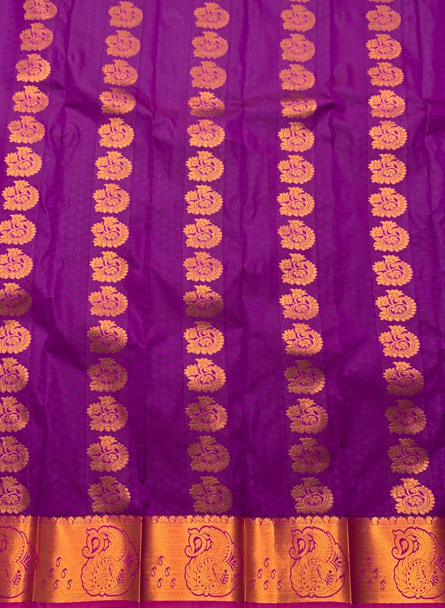 Vegan Silk Saree Vadamali Colour Saree with Copper Border