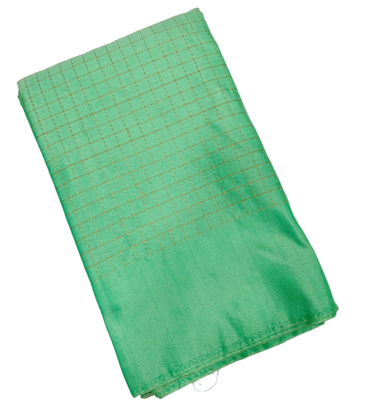 Arani Silk Saree Pista Green Colour Self Border