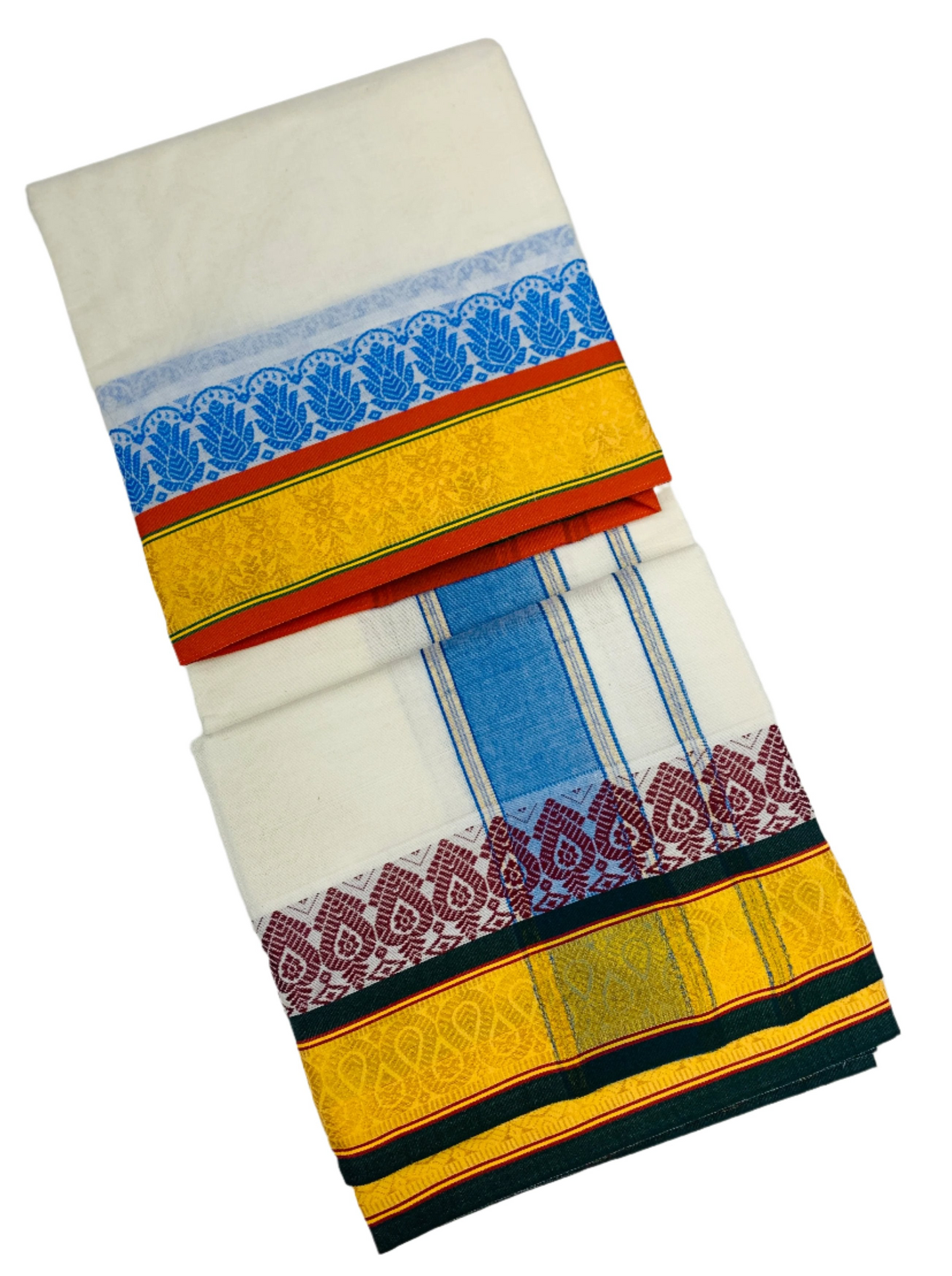 Cotton Dhoti Half White