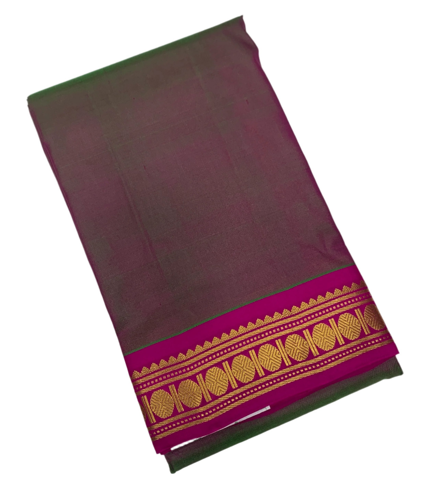 Pure Kanchipuram Silk Saree Dual shade