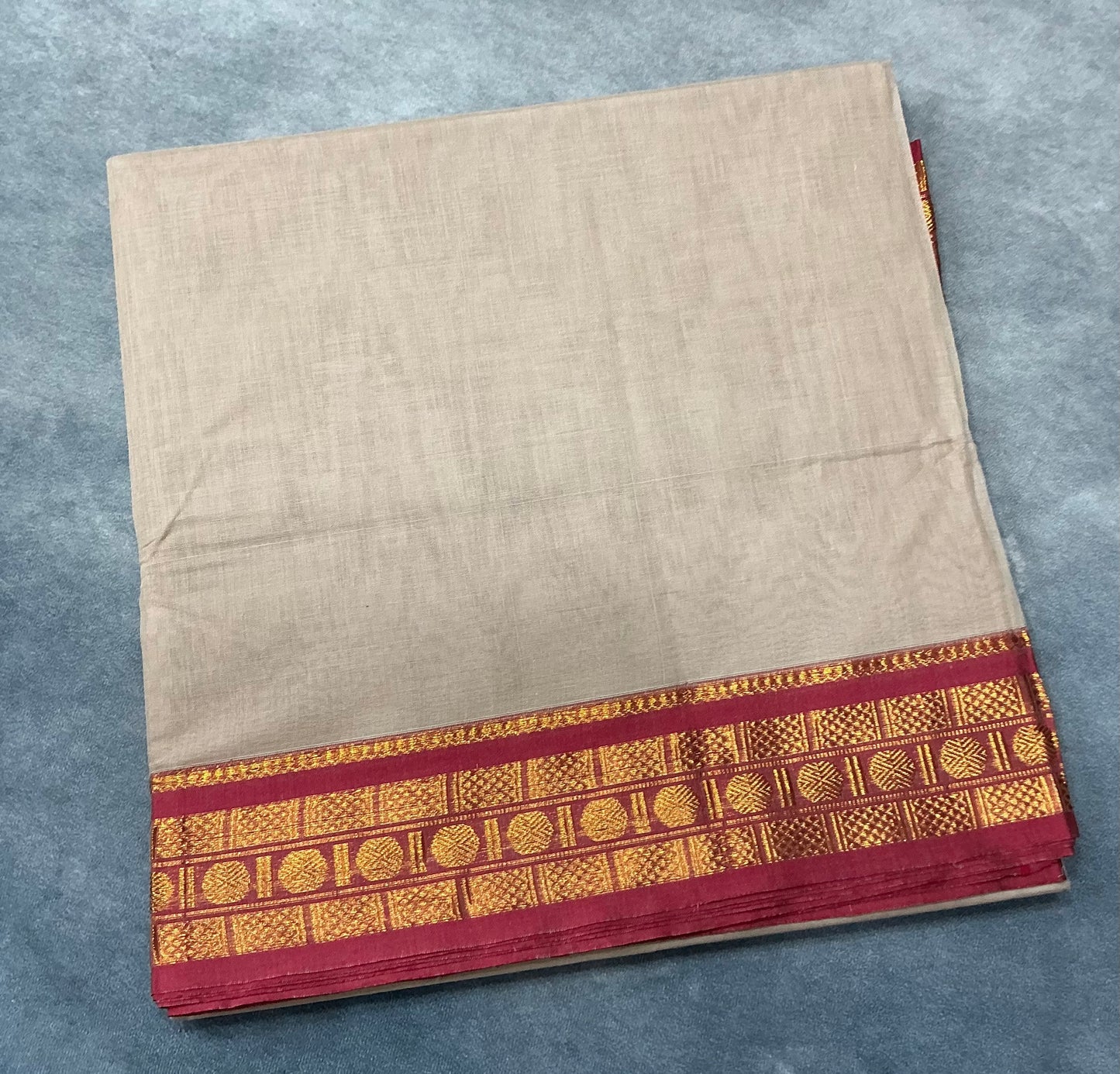 Chettinad Cotton Saree Tussar Colour with Onion Pink Colour with Zari Work Border