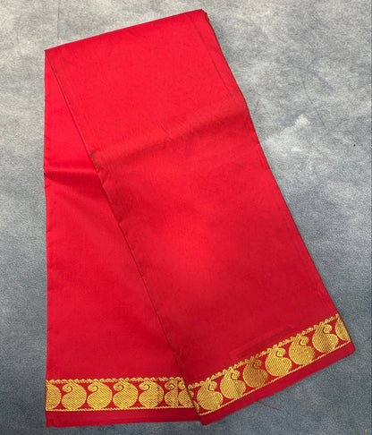 Red Colour Half Saree Shawl