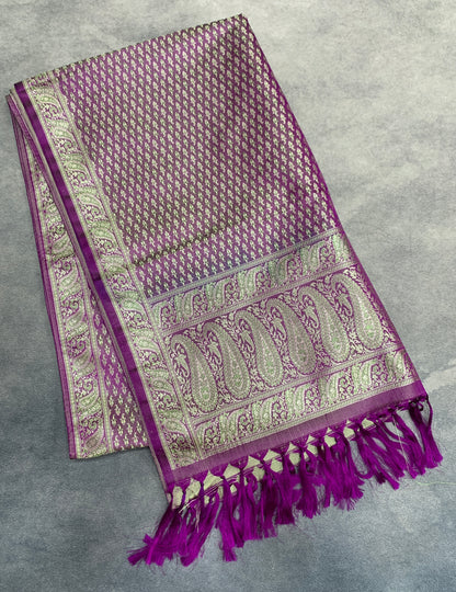 Magenta Colour Facilitation Shawl Ponnadai