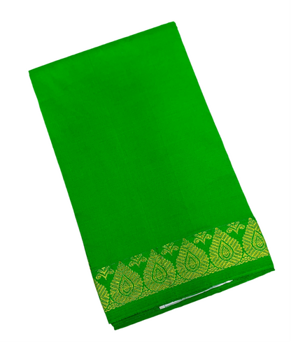 Light Green Colour Half Saree Shawl