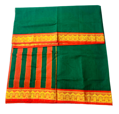 Chettinad Cotton Saree Green